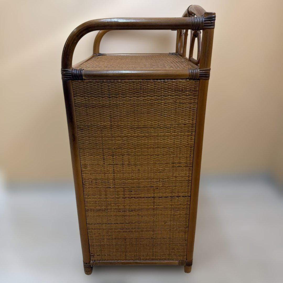 ナチュラルラタン 4段チェスト