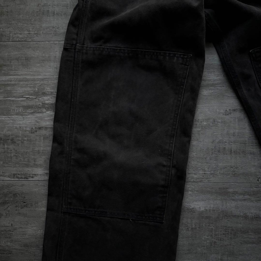 【美品！！】　Carhartt オーバーオール　ブラック　　黒32×32 希少