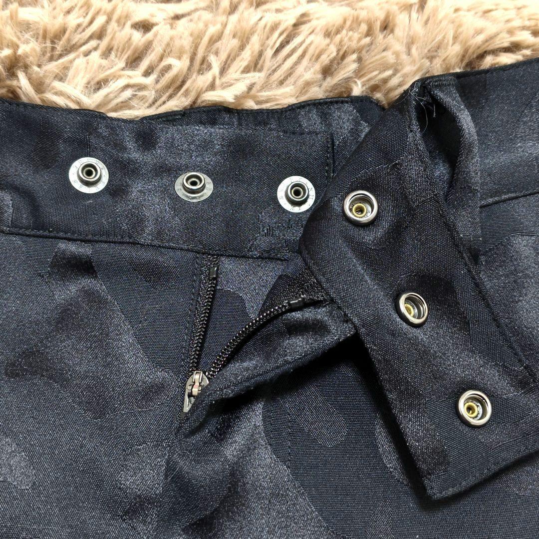 マークアンドロナ　スカート　スカル　カモフラ　迷彩　ブラック　36