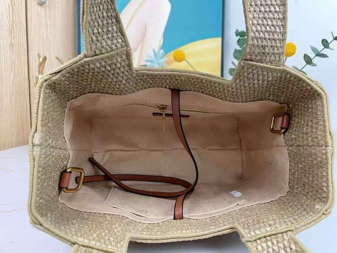 LOEWE 米色 編み込み トートバッグ