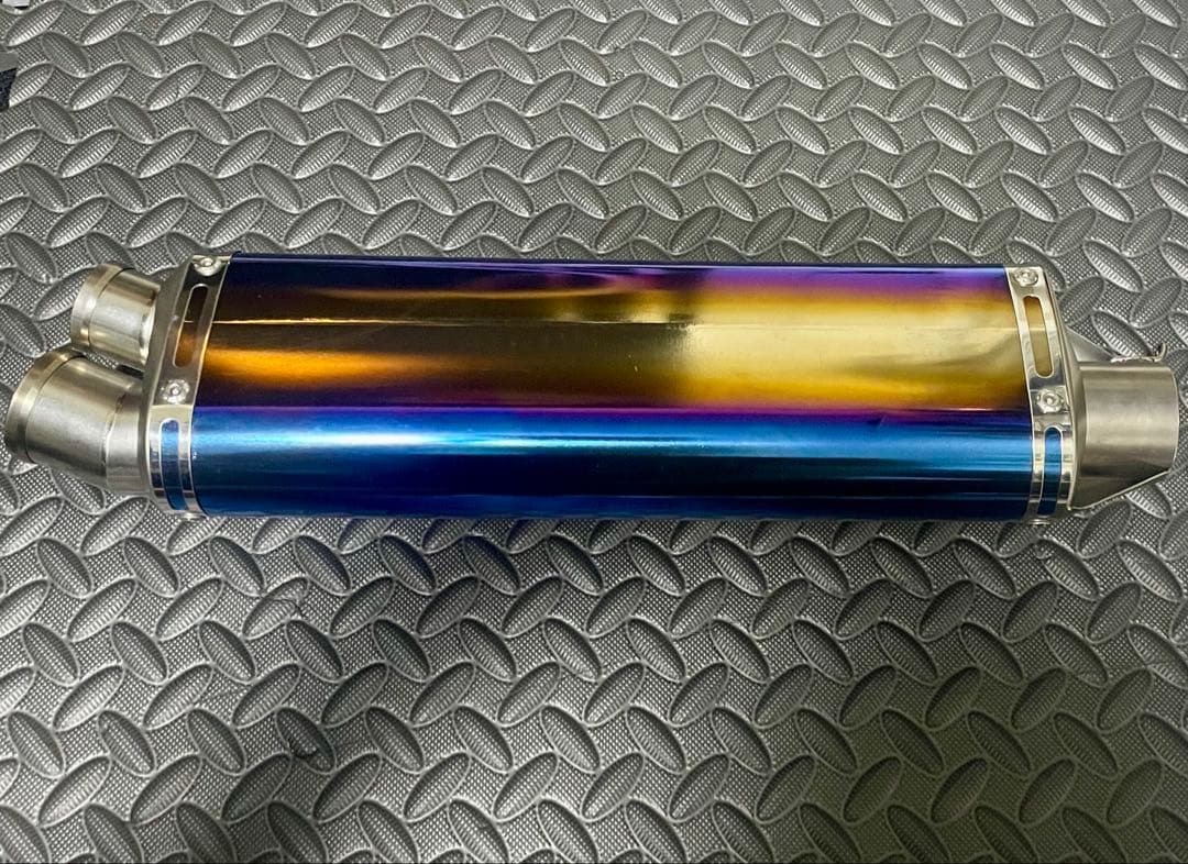 ヨシムラ トライオーバルマフラー　チタンブルー