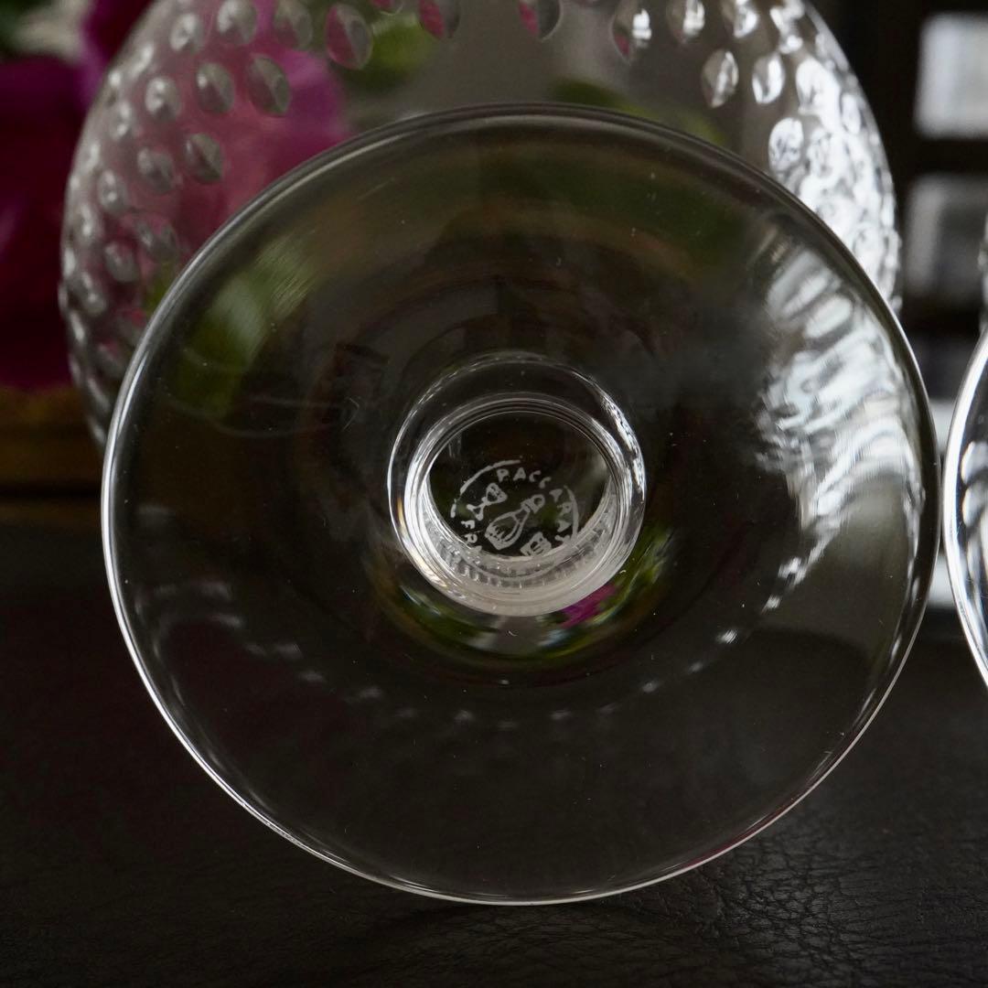 最大サイズ★美品★オールドバカラ★パリ★ウォーター グラス★ペア★赤ワインにも