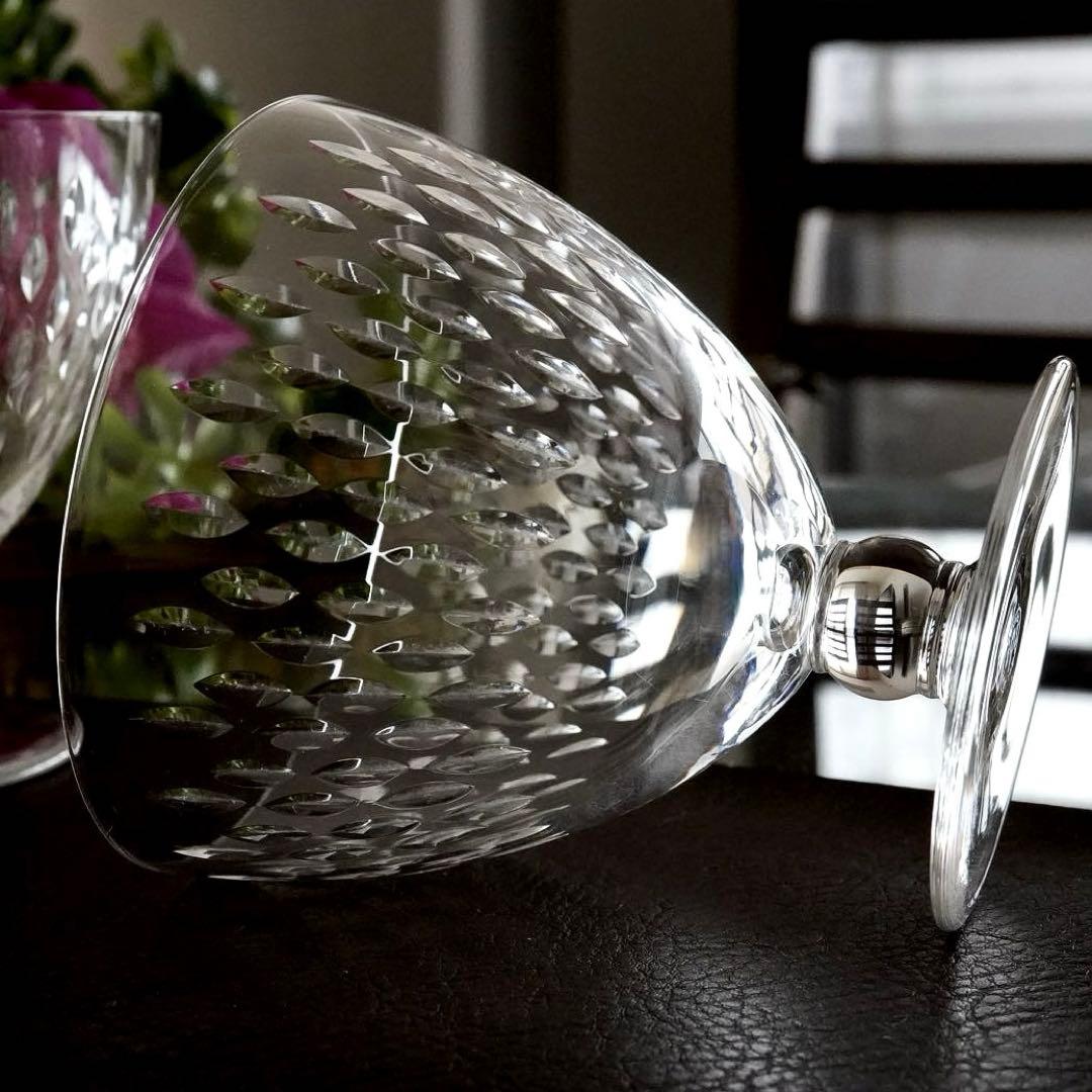 最大サイズ★美品★オールドバカラ★パリ★ウォーター グラス★ペア★赤ワインにも