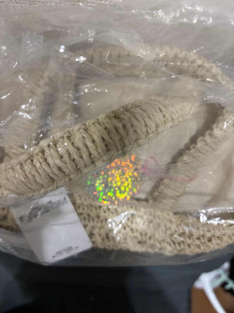 DEAN & DELUCA BEAMS クロッシェバスケットバック ナチュラルS