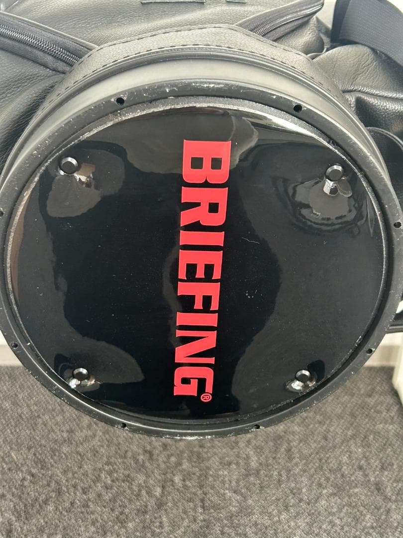 BRIEFING　ブラックレザーゴルフキャディバッグ　新品未使用 045
