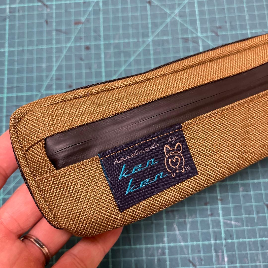 ハンドメイド　フレームバッグ　コーデュラ1000 コヨーテ 42cm