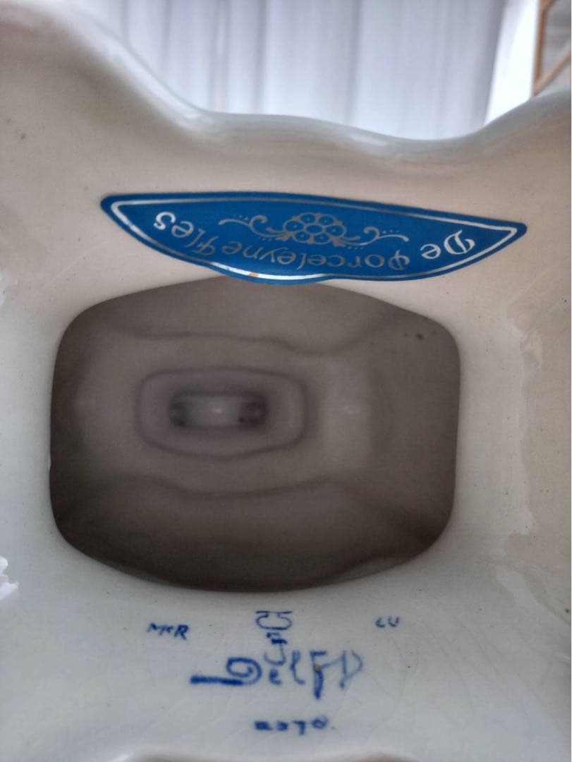 ロイヤルデルフト 阿蘭陀　ロウソク立て　燈台　美術品　キャンドルホルダー