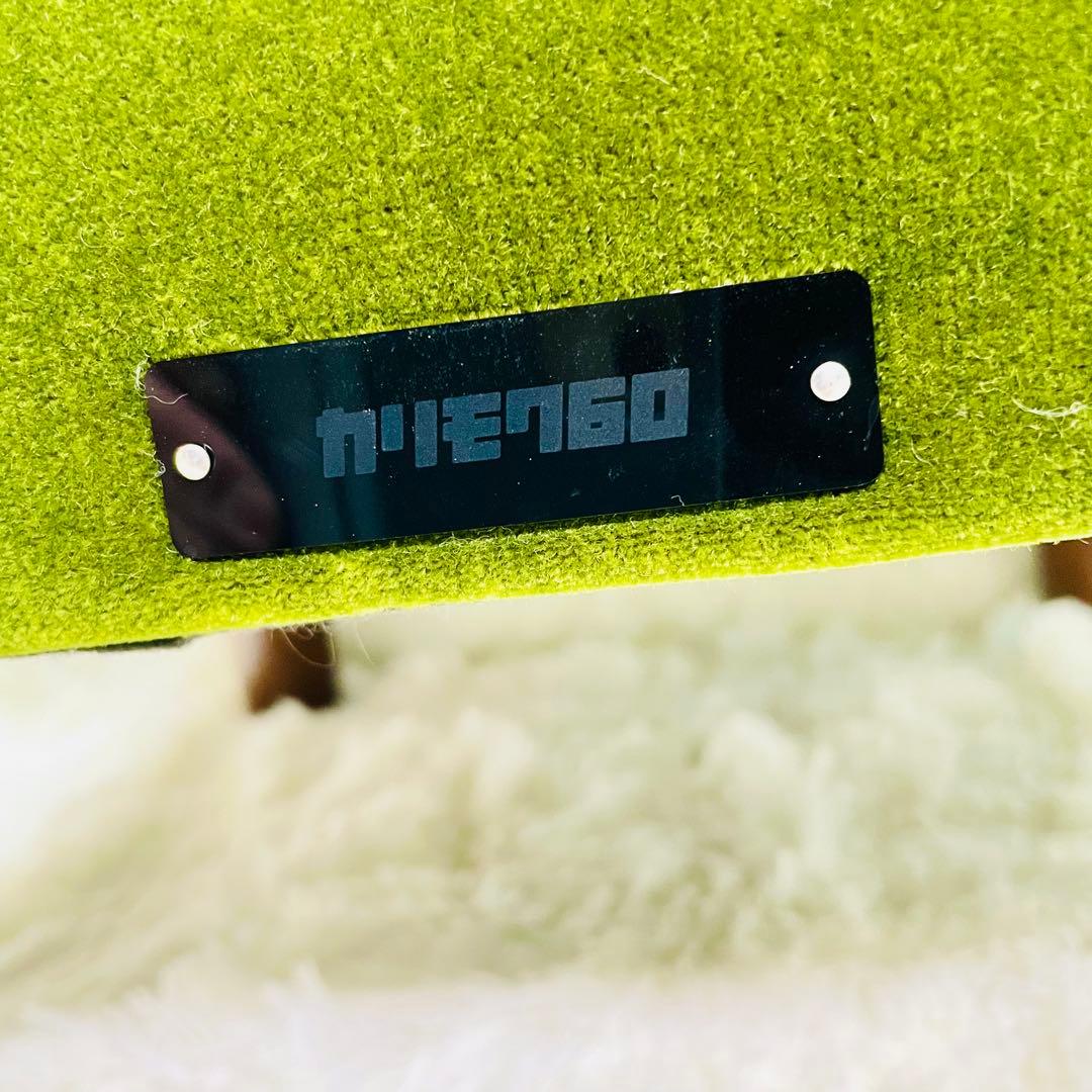 超美品　カリモク60 オットマン　モケットグリーン　ロビーチェア　Kチェア