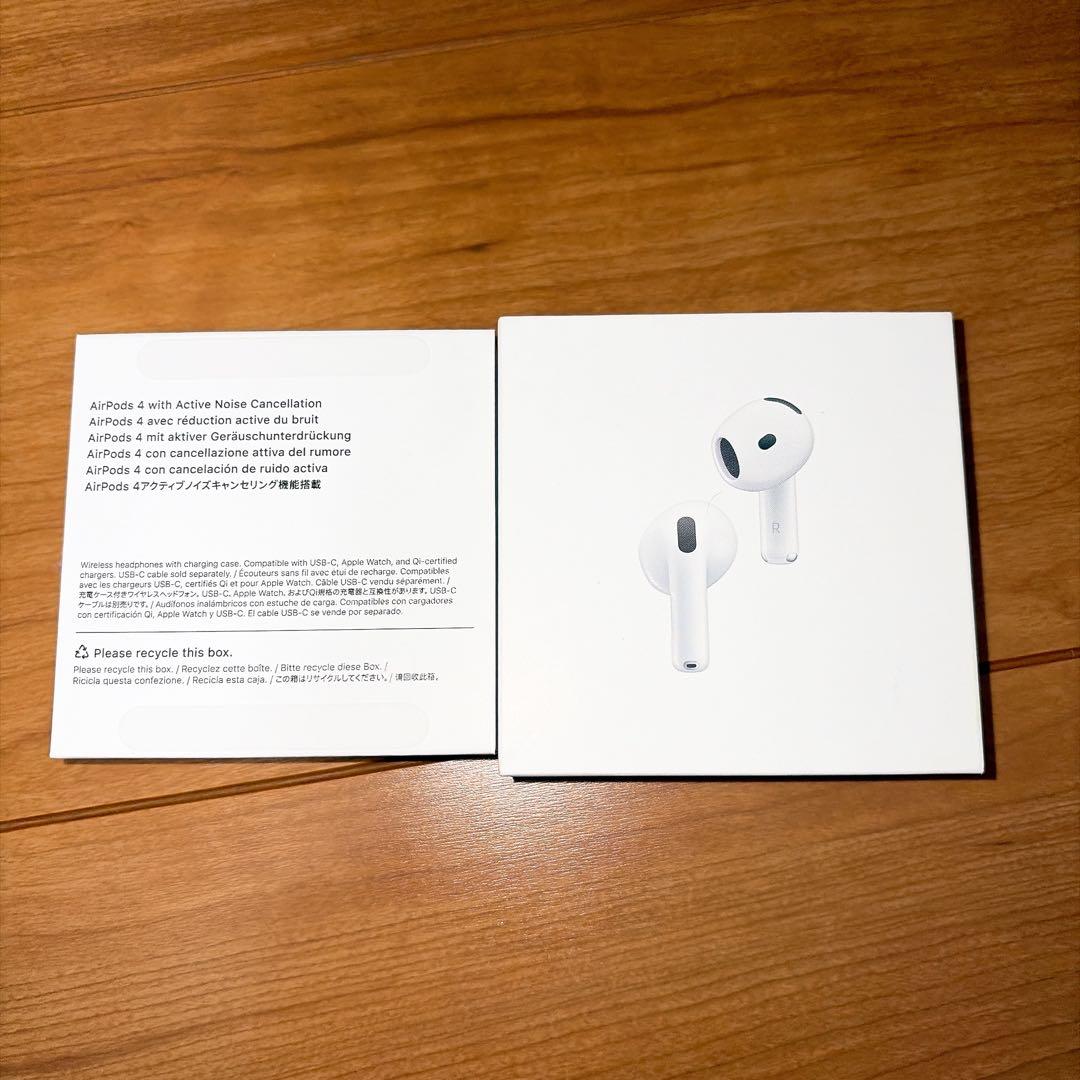 AirPods4 アクティブノイズキャンセリング搭載