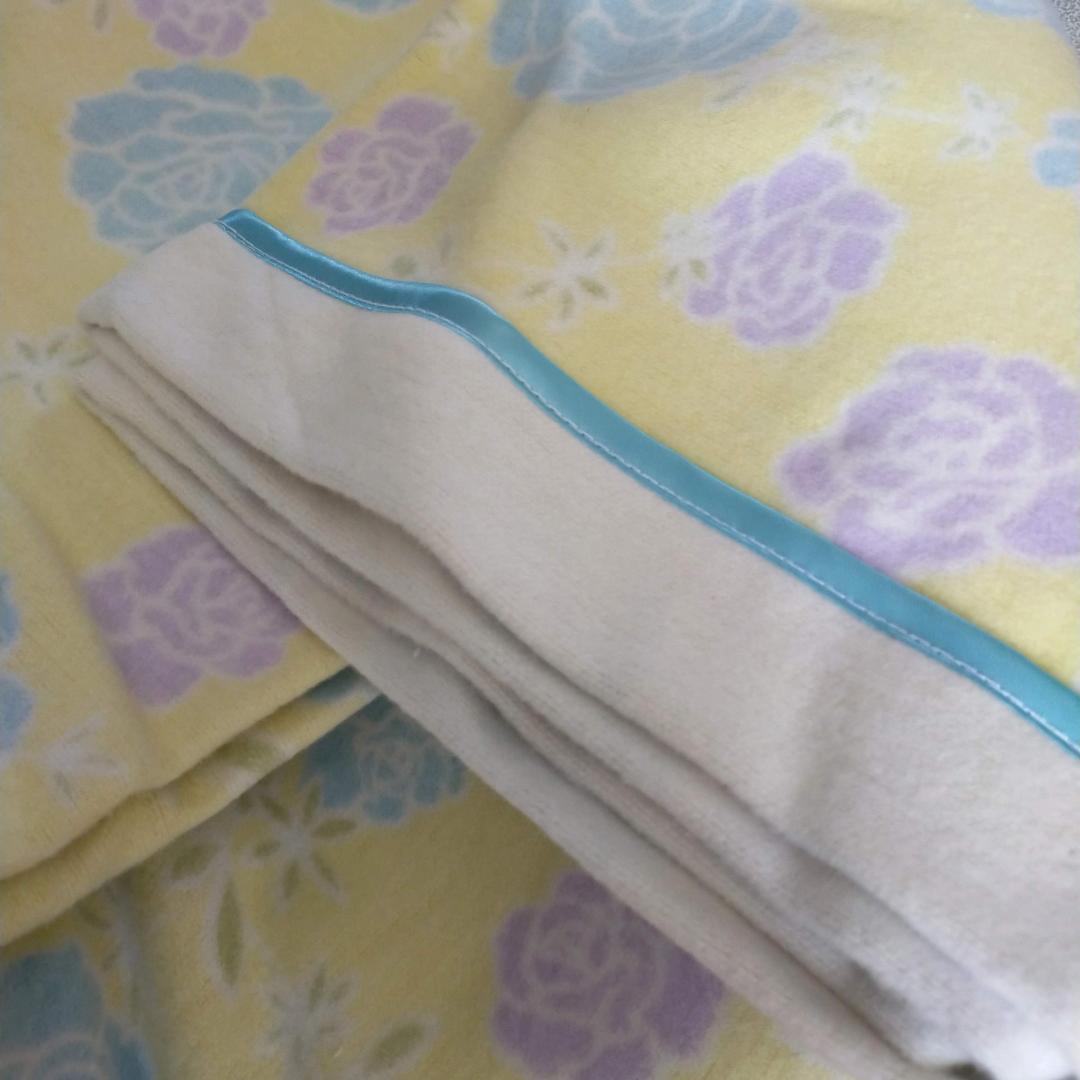 ROSANNA ロザンナ 綿毛布 黄色 シングル コットンケット 厚手 新品