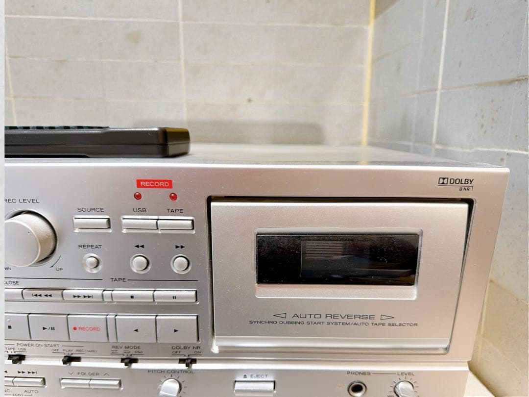 【美品】TEAC AD-RW900 CDカセットレコーダー リモコン付き