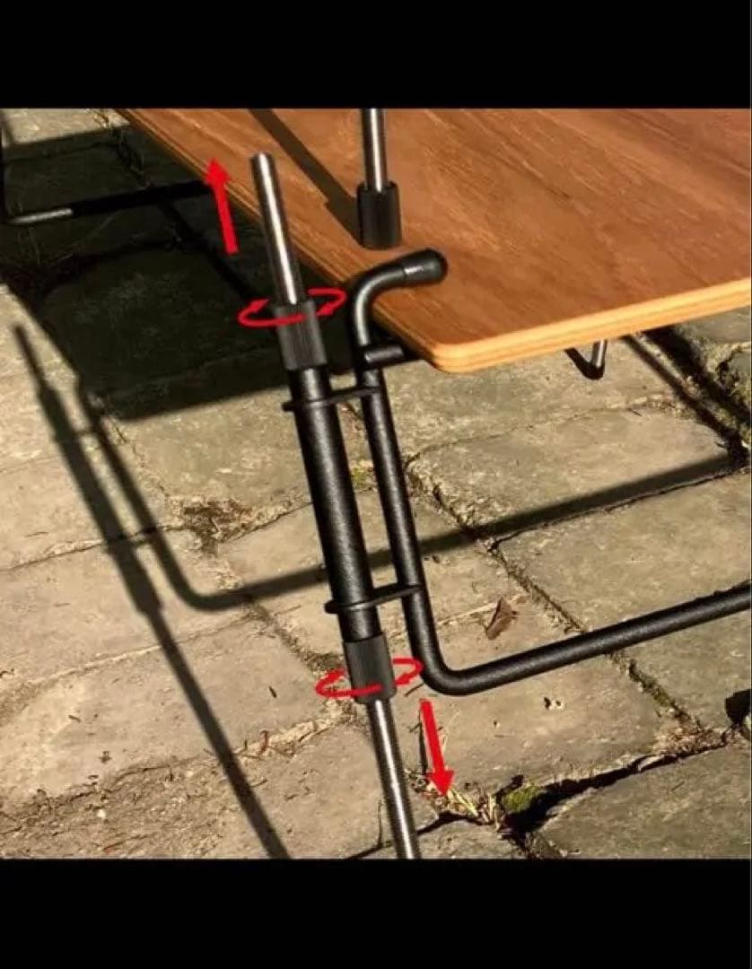 折りたたみ式木製アウトドアテーブル