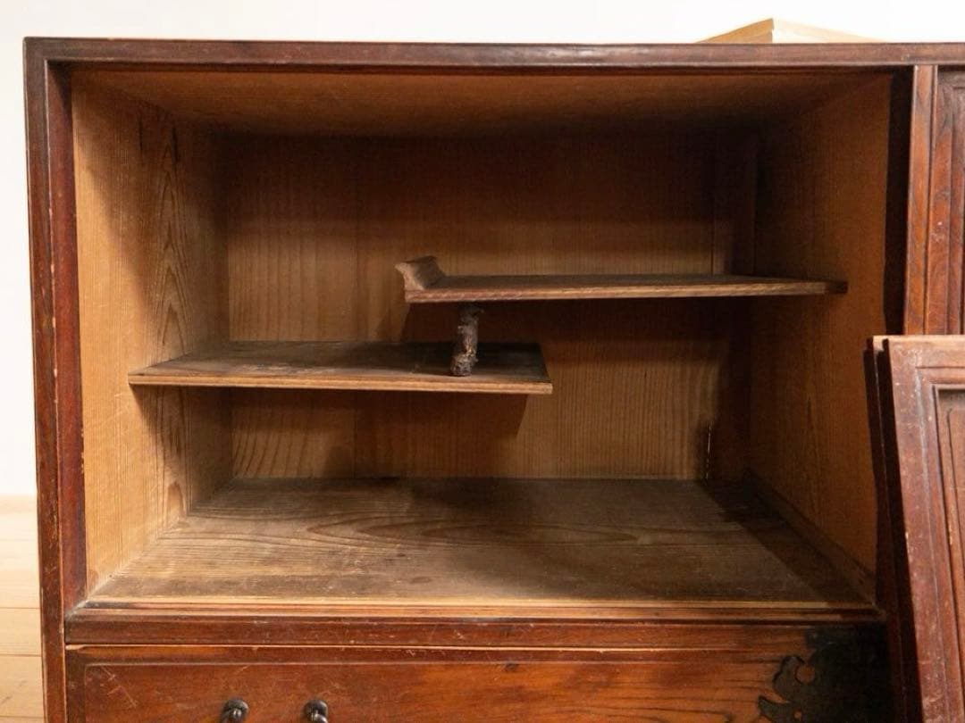 ローボード　木製　収納棚　古道具　古家具　和家具　ビンテージ　アンティーク