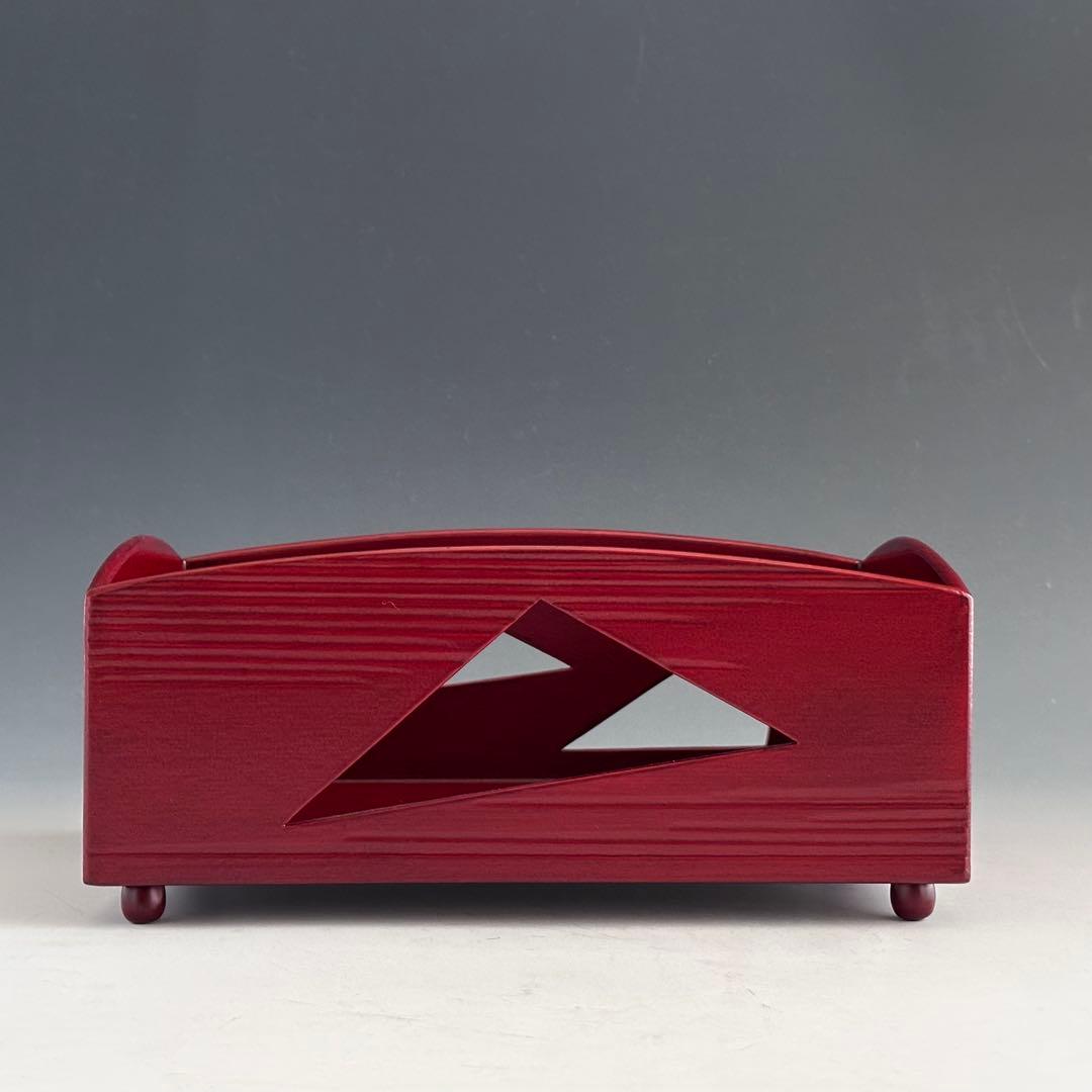 茶道具　溜一閑　鱗鶴透　煙草盆　川瀬表完　共箱　漆芸　京塗　たばこ盆　茶会　茶事