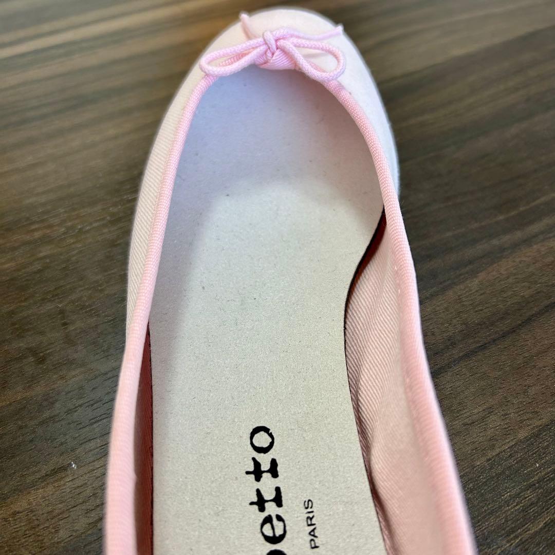 新品未使用　repetto バレエフラットシューズ 37.5 ピンク　23.5
