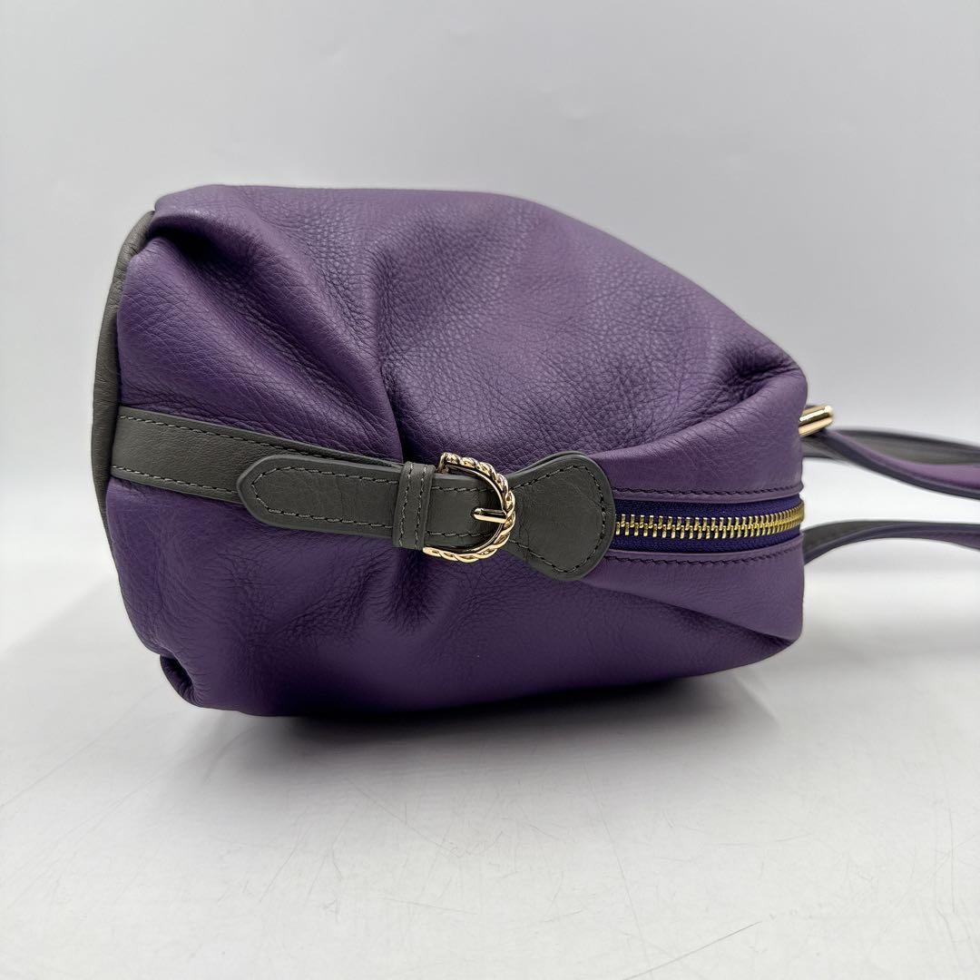 【未使用】CHARRIOL シャリオール ハンドバッグ パープル