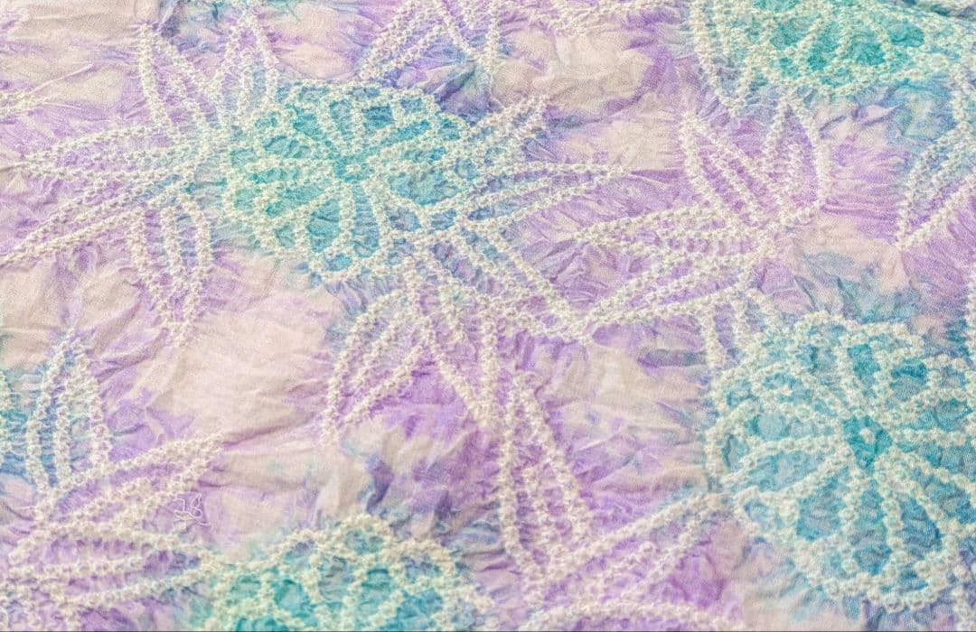 有松絞り 女性浴衣 手縫い お誂え 2-⑧