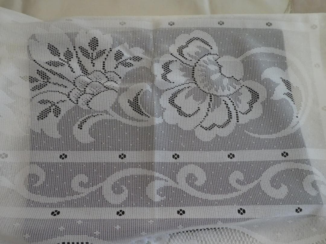 メルカリ便☆LANCEL☆レース　テーブルクロス　花柄