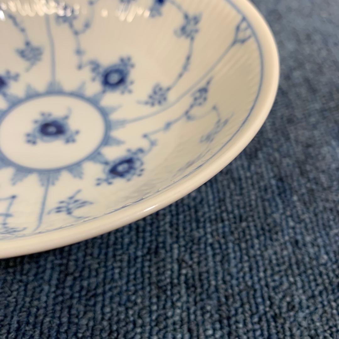 6 ロイヤルコペンハーゲン ブルーフルーテッドプレイン ボウル　15.5センチ