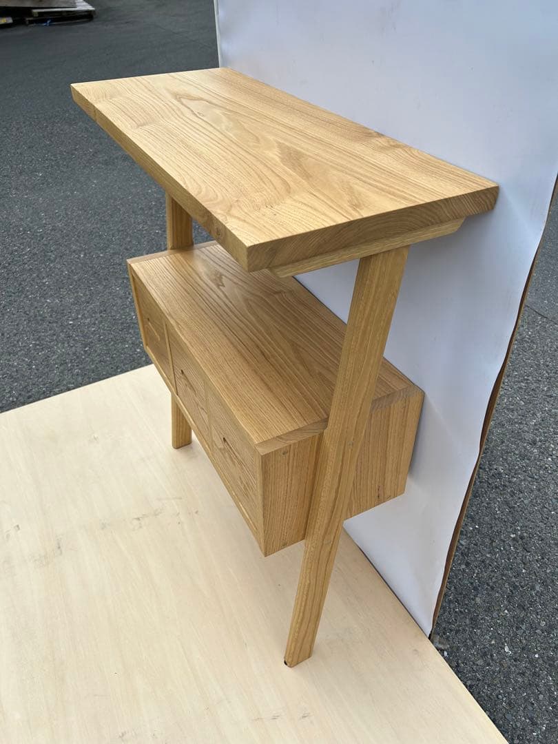 [たのメル便] ホワイトアッシュ　立てかけボード　無垢材　新品未使用