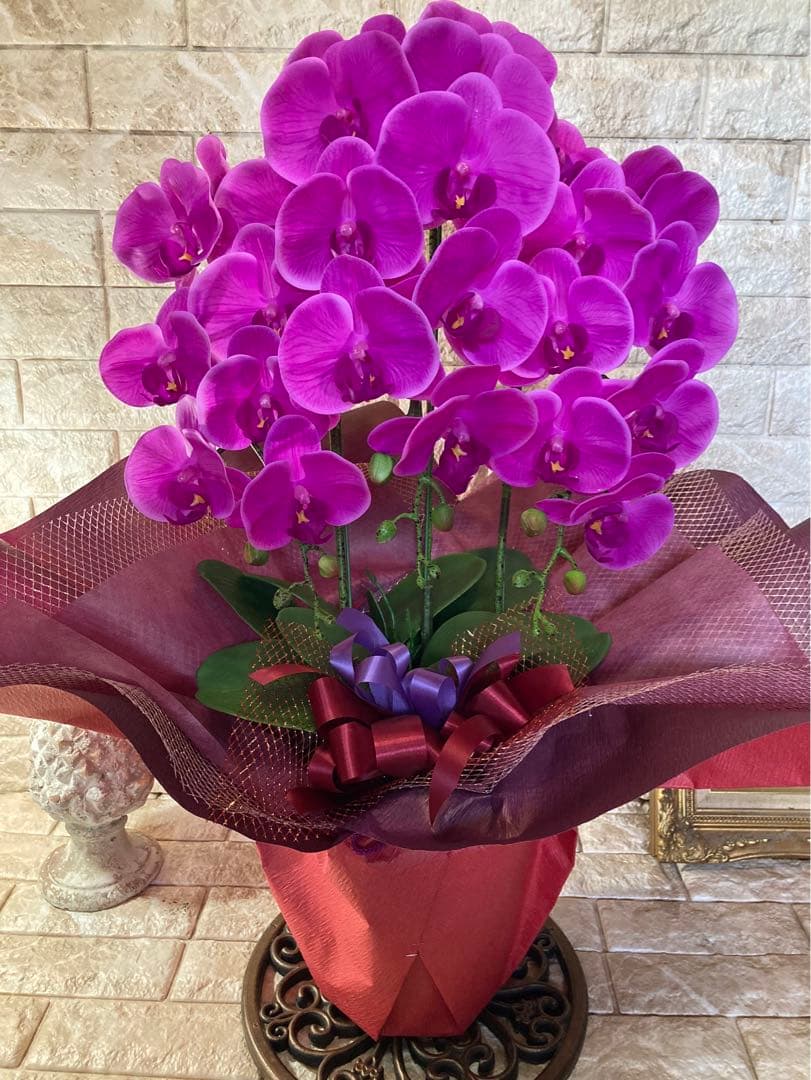 光触媒　人工観葉植物　ウォールグリーン　フェイクグリーン　胡蝶蘭リアル't