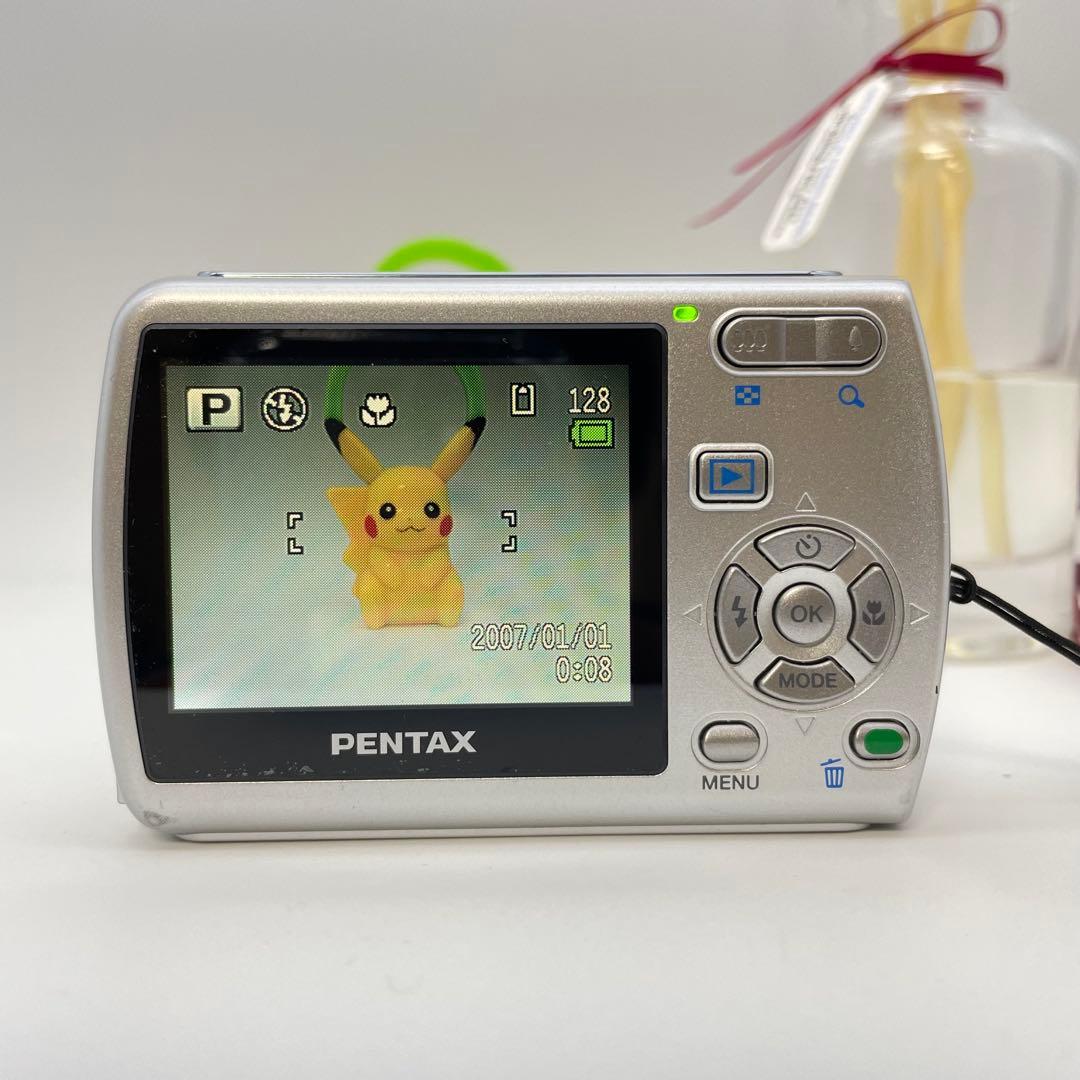 スマホ転送OK✨PENTAX Optio E30✨動作確認済 単三電池 可愛い♪