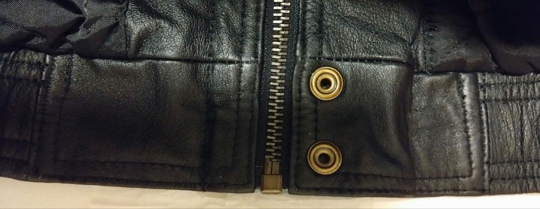 希少　Miami Dolphins 刺繍ロゴレザージャケット　未使用タグ付