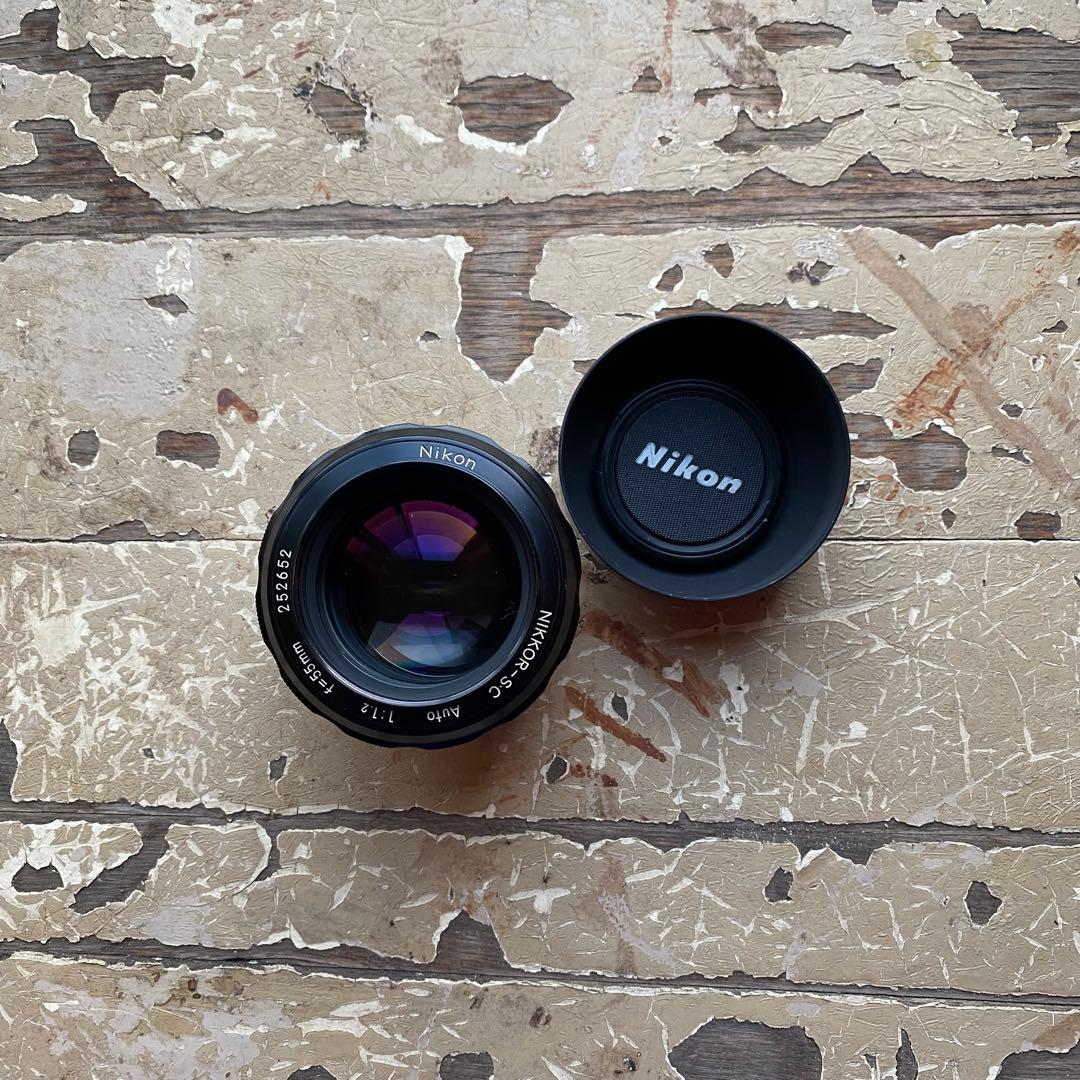 Nikon Nikkor 55mm f1.2 単焦点　大口径レンズ