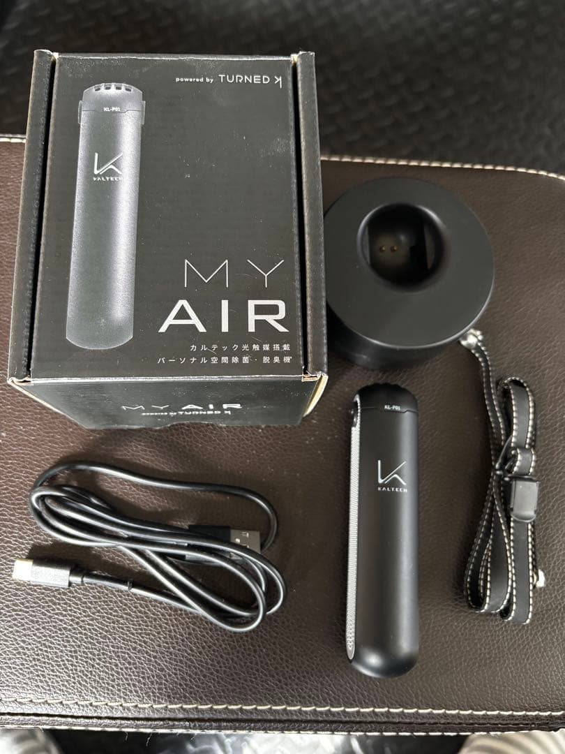 【美品・フルセット】カルテック MY AIR 首掛け空気清浄機 KL-P01