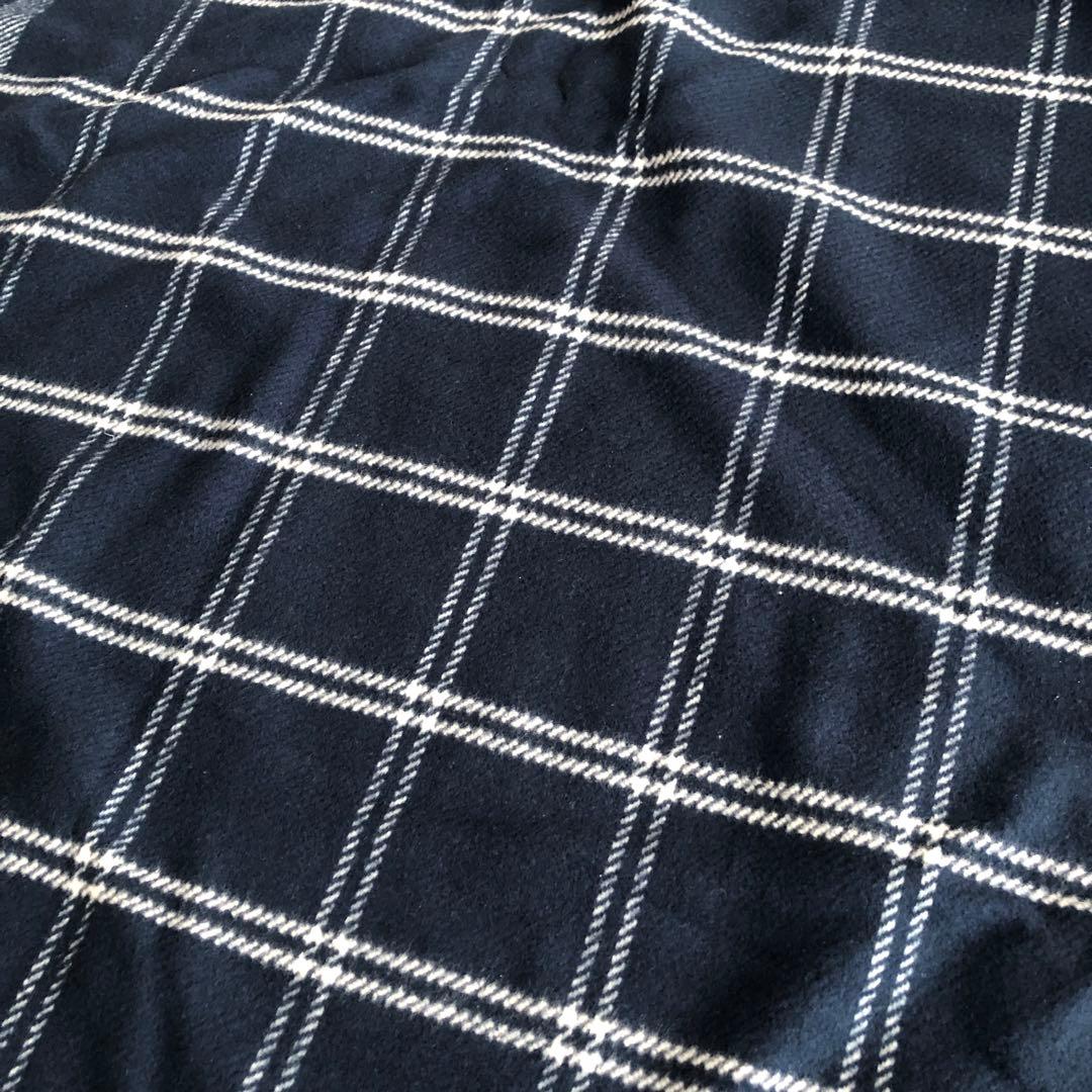 未使用RALPH LAUREN コットン　ブランケット　ラルフローレン　ネイビー