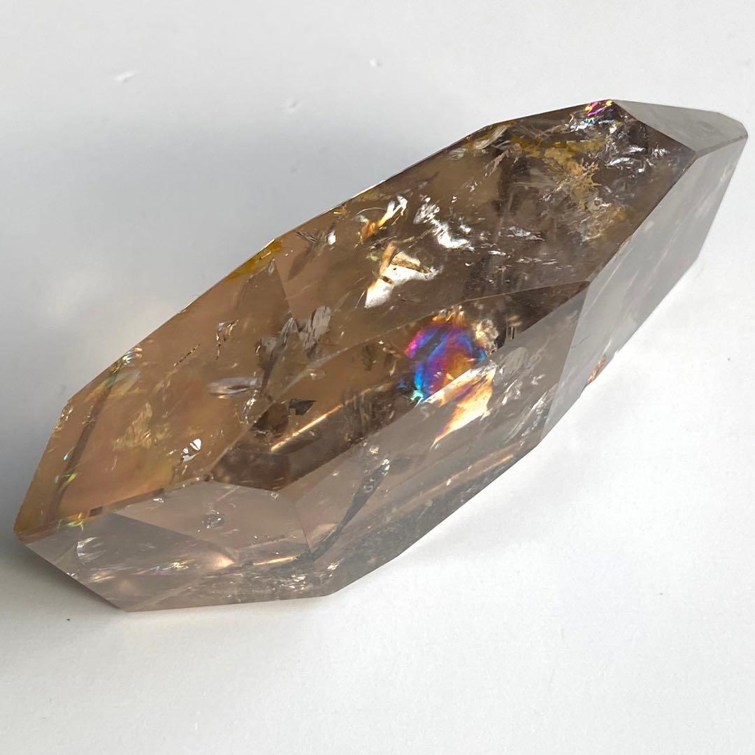 【 ネパール産 ヒマラヤ 水晶 虹入り スモーキー クォーツ フリーカット 】