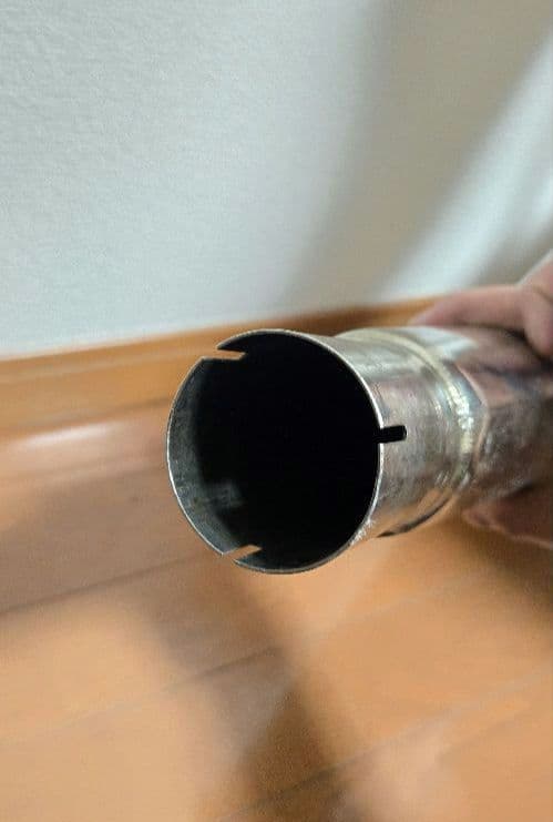 SR400 OVER SSメガホンマフラー