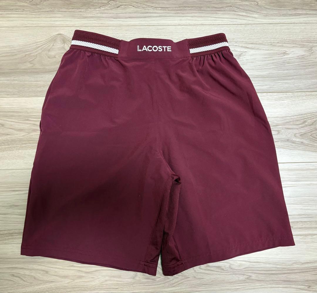 ラコステ ノバク・ジョコビッチ メッシュガゼットテニスショーツ エンジ