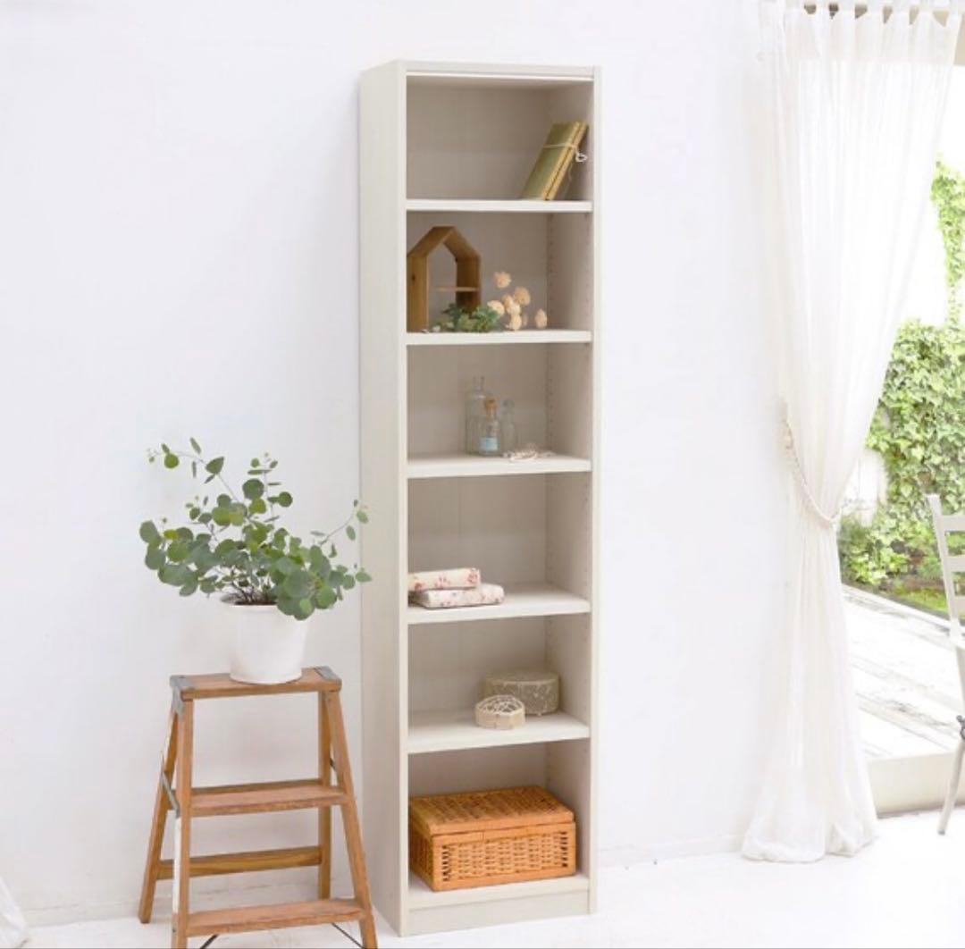 セミオーダーラック強化棚 奥行 19cm(幅80×高さ198cm WH)