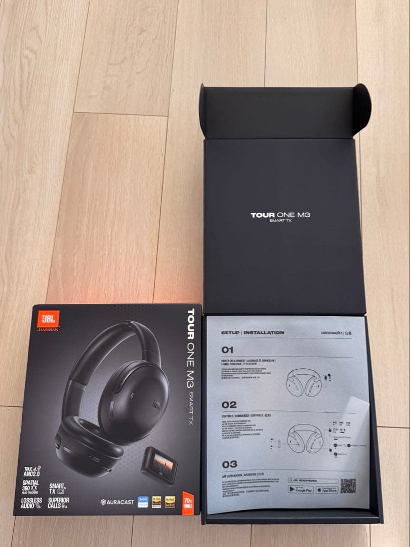 JBL TOUR ONE M3 ワイヤレスヘッドホン　トランスミッター付属