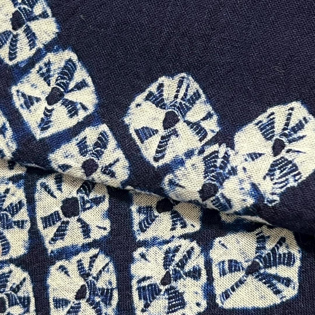 KL3175 有松鳴海絞り 浴衣 身丈164cm 夏着物 木綿