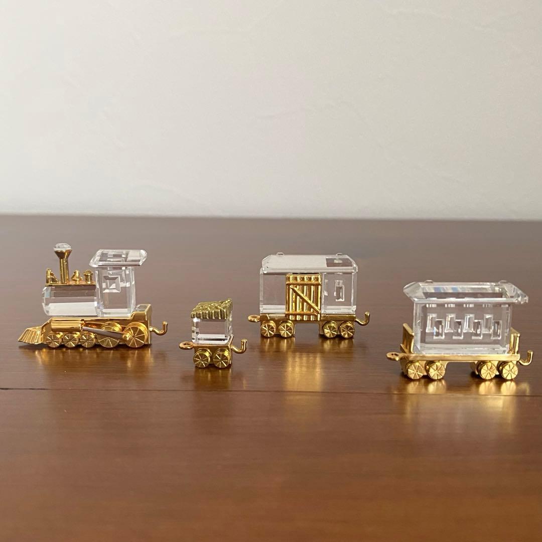 SWAROVSKI スワロフスキー クリスタル 機関車 置物