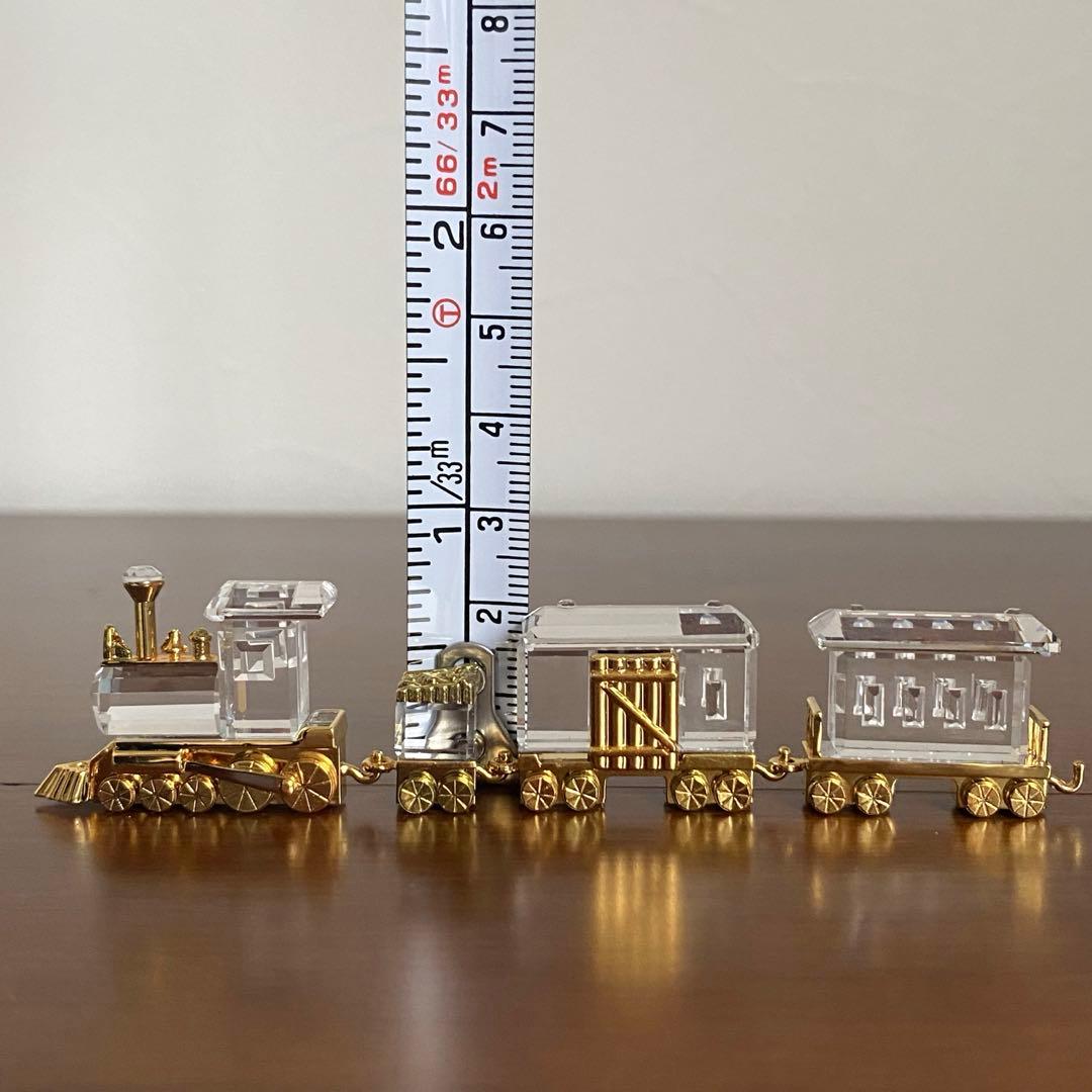 SWAROVSKI スワロフスキー クリスタル 機関車 置物