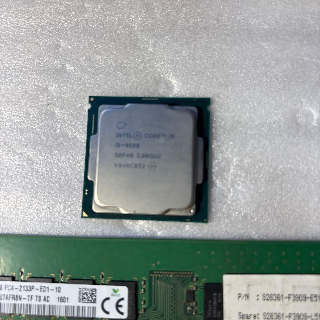 【ジャンク】intelCorei5 9500&DDR4 4Gx4枚