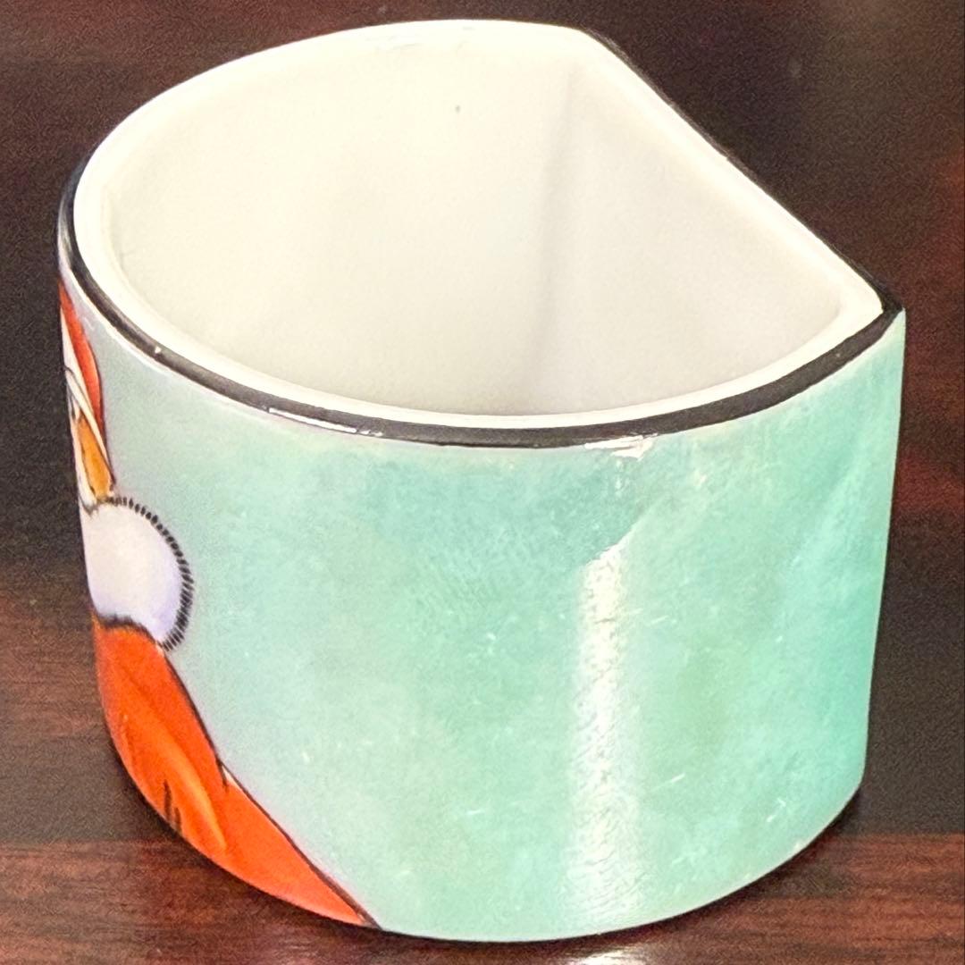 【激レア】オールドノリタケ アールデコ ラスター彩 ナプキンリング ペア紳士淑女