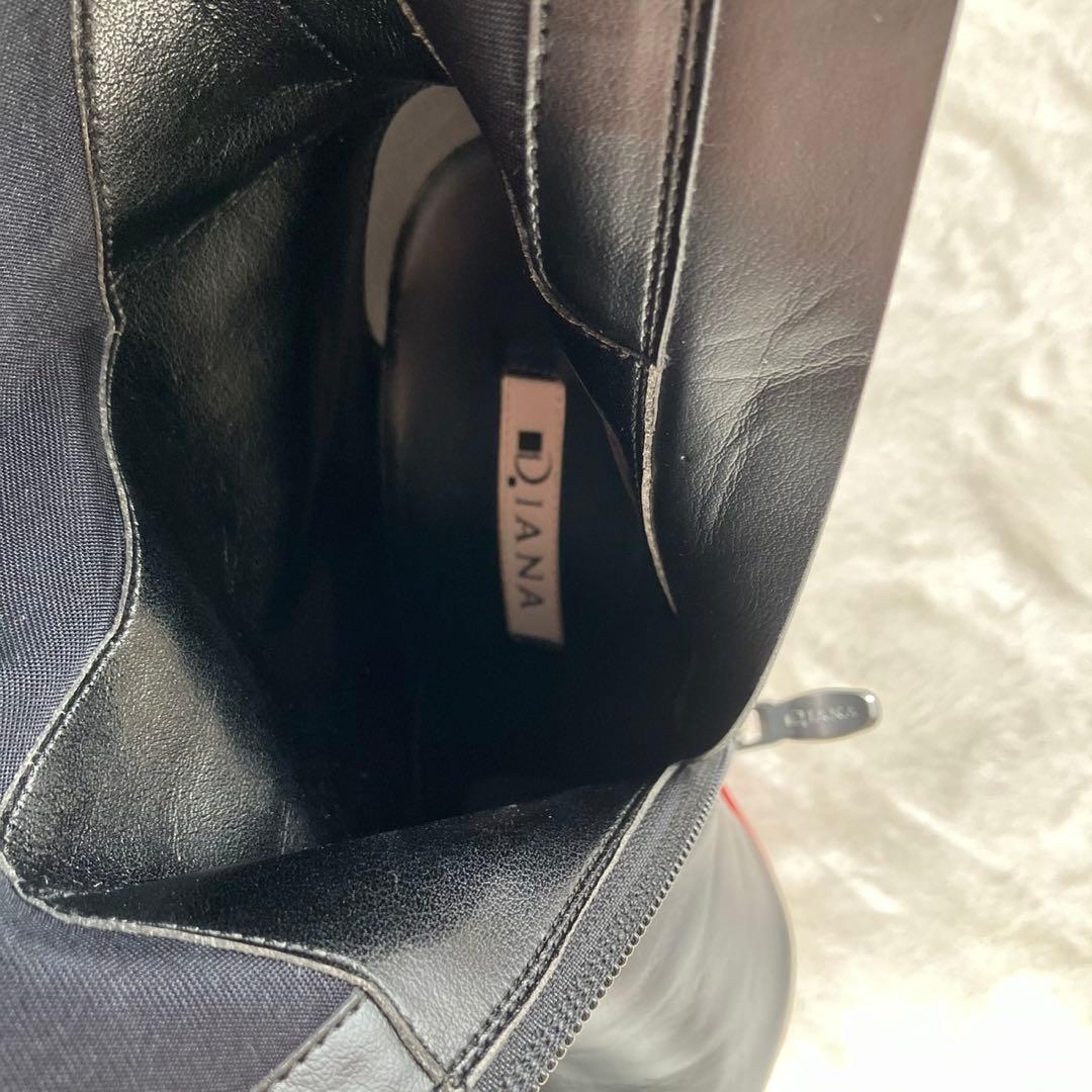 美品✨DIANA ダイアナ ロングブーツ ロングレザーブーツ ブラック 赤ソール