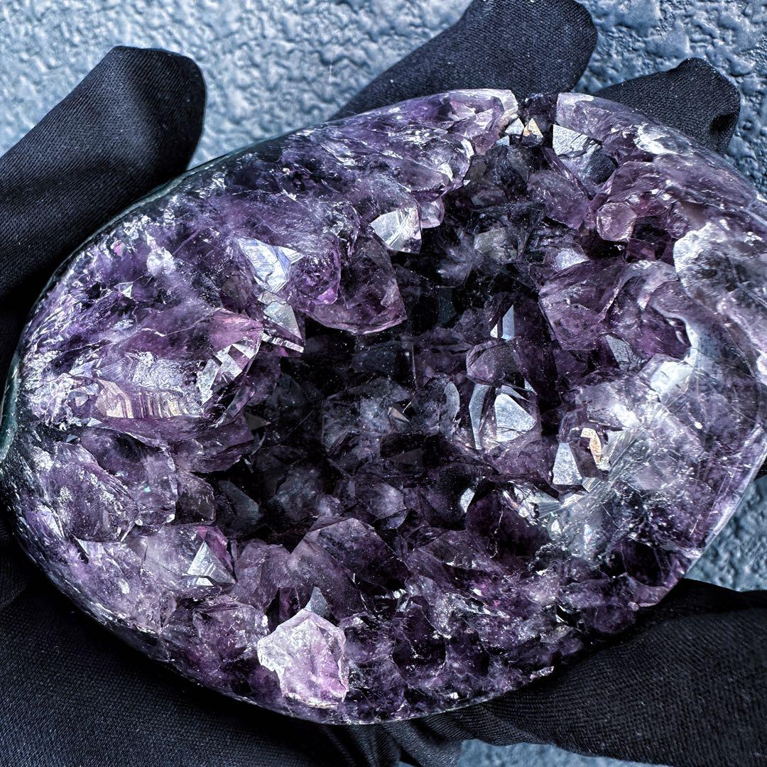 濃紫の煌めき☆瑪瑙☆&アメジストミニドーム&アイリスクォーツ浄化セットA1184