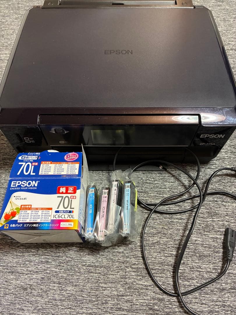 EPSON EP-775A プリンター 本体 インク付き　ジャンク品