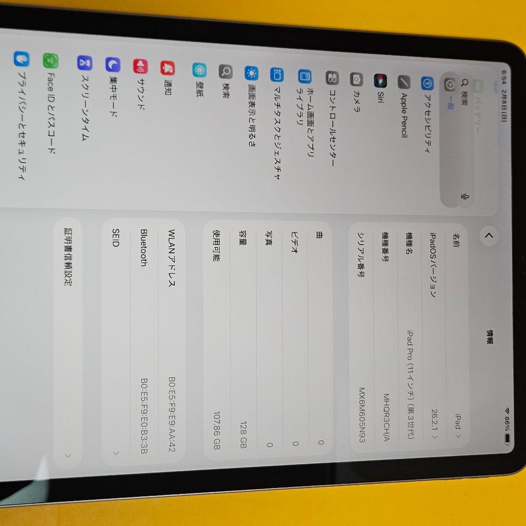 iPad Pro 11inc 第3世代｜24時間以内発送#108