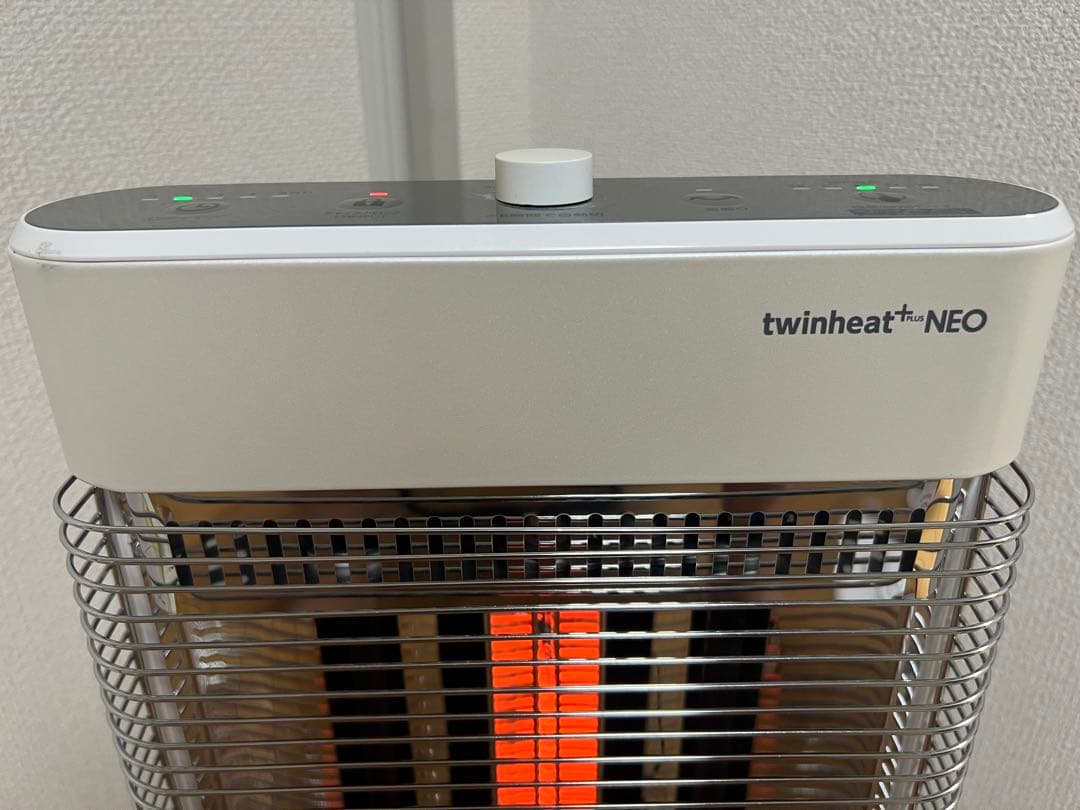 YAMAZEN 電気ストーブ 22年 ツインヒートプラスネオ DBC-VK122