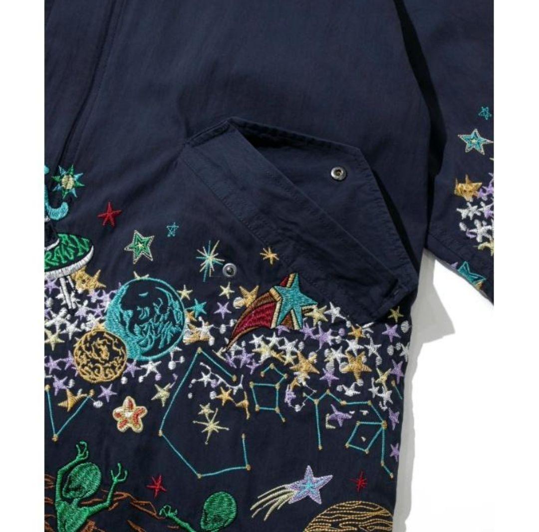 ゴースローキャラバン Go Slow Caravan モッズコート 宇宙柄