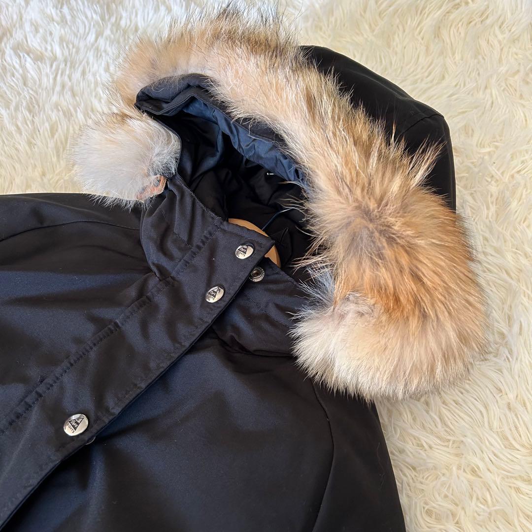 ケープハイツ　ブライトウッド　ファー　ダウンジャケット　コート　混紡生地