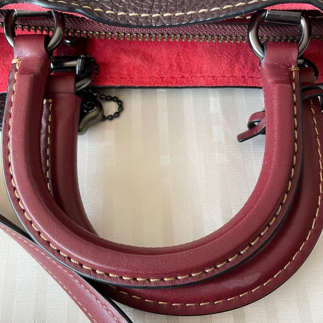 コーチ ローグ 2WAY バーガンディ 美品