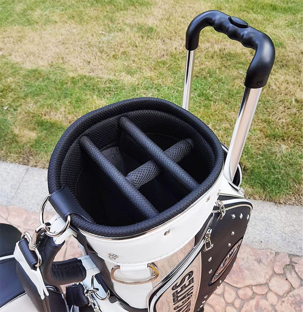 PEARLY GATES キャディバッグ シルバー/ホワイト ゴルフバッグ