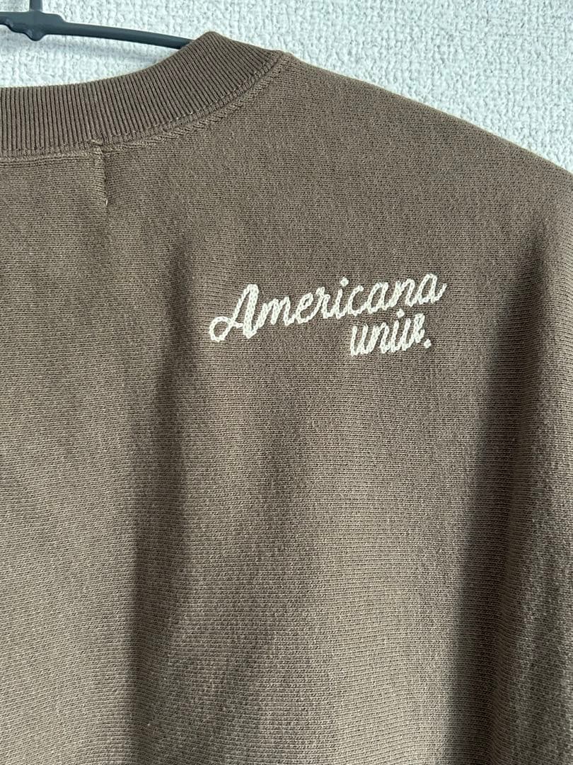 アパルトモン★AMERICANAアメリカーナHALF SLEEVE SWEAT